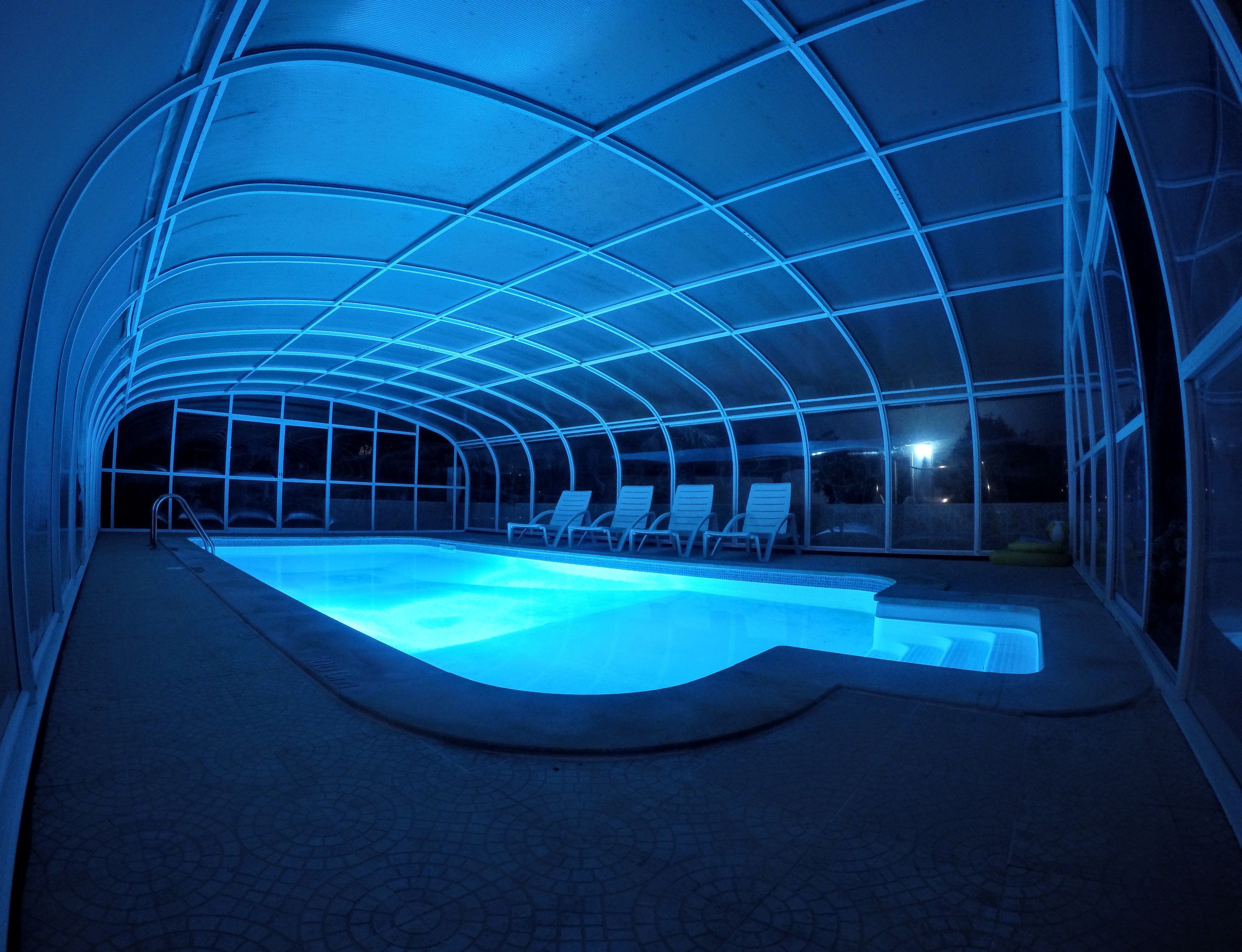 Pool at night